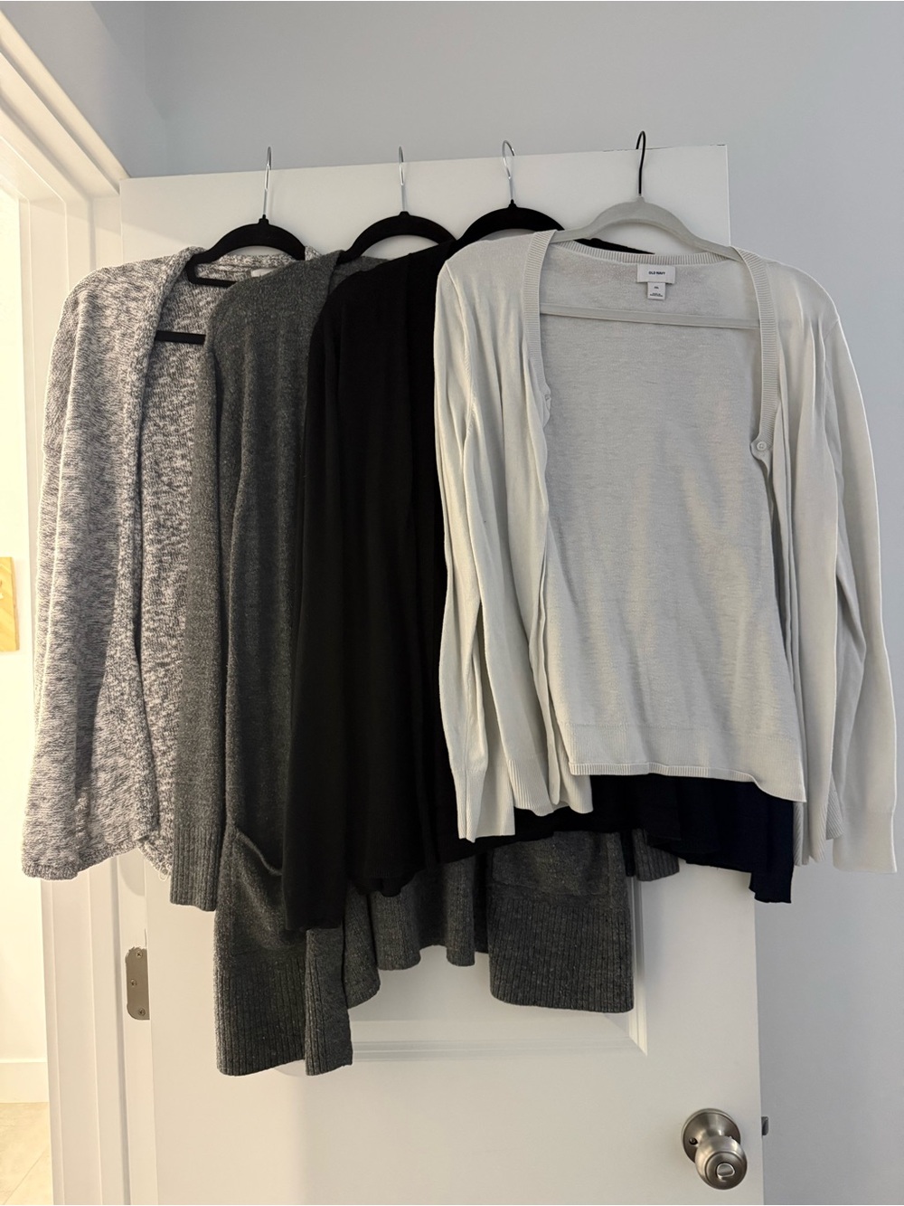 Old Navy Light Gray Open-Front Cardigan Sweater